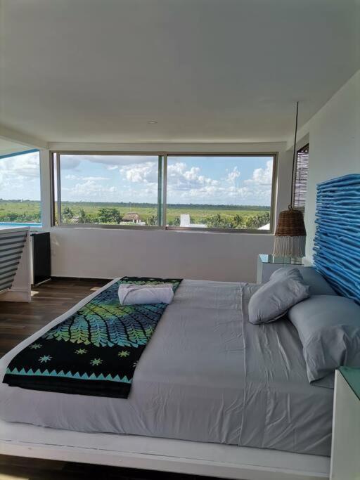 Bonita Habitacion Con Pequena Piscina A Aire Libre Puerto Morelos Exterior foto