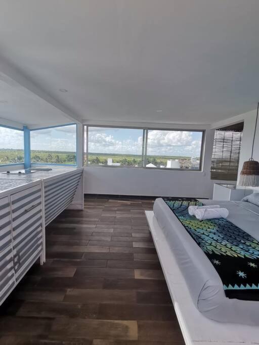 Bonita Habitacion Con Pequena Piscina A Aire Libre Puerto Morelos Exterior foto
