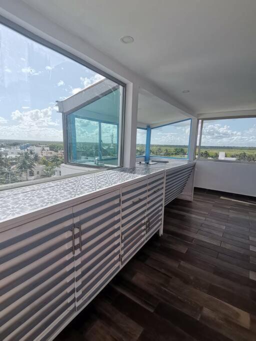 Bonita Habitacion Con Pequena Piscina A Aire Libre Puerto Morelos Exterior foto