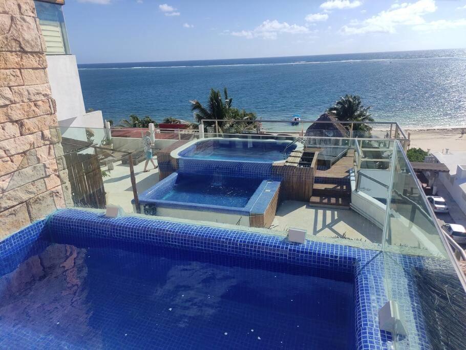 Bonita Habitacion Con Pequena Piscina A Aire Libre Puerto Morelos Exterior foto